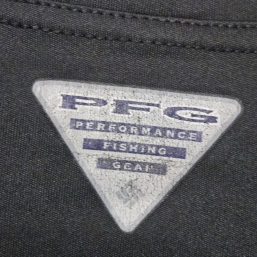 Columbia PFG Men Terminal Tackle Fishing Shirt Black Outdoor Gorpcore Mint Logo - Picture 5 of 12